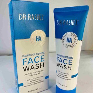 DR RASHEL Hyaluronic Acid Moisturizing and Smooth Face Wash in a 100g tube, ideal for hydrating and softening the skin