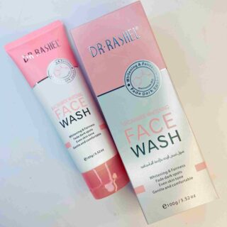 DR RASHEL Niacinamide Whitening Face Wash in a 100g tube, designed to brighten and even out skin tone.